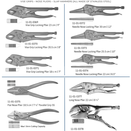 Visa Grips- Nose Pliers-Slap Hammers